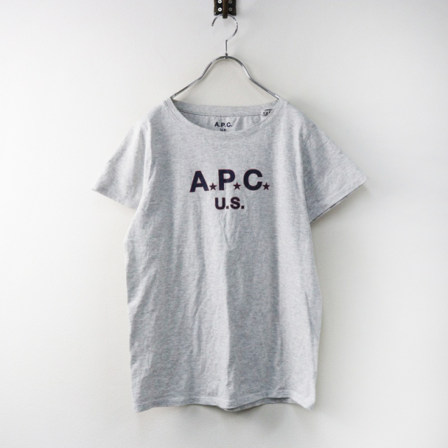アーペーセー APC A.P.C. ロゴプリント クルーネック半袖Tシャツ