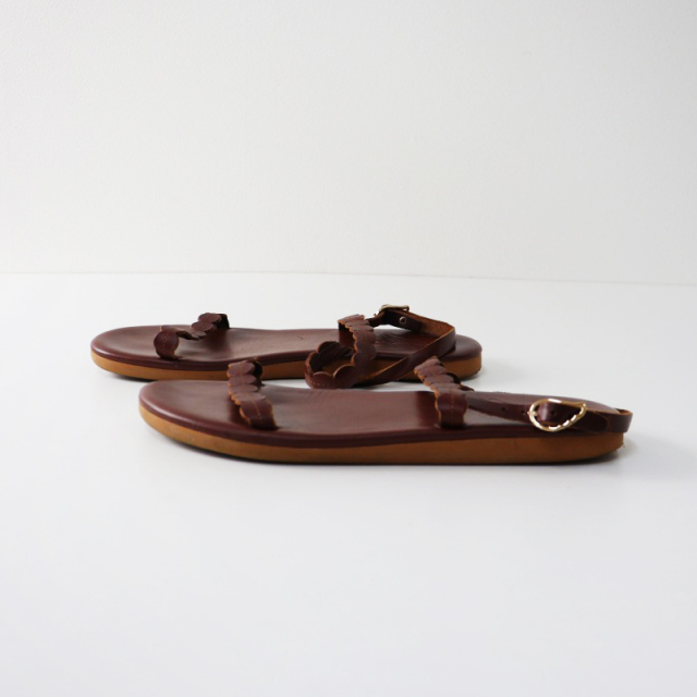 【関税込み】Ancient Greek Sandals ブラウン Nychta サンダル ANCIENT GREEK SANDALS Nychta Metallic Leather Sandals in