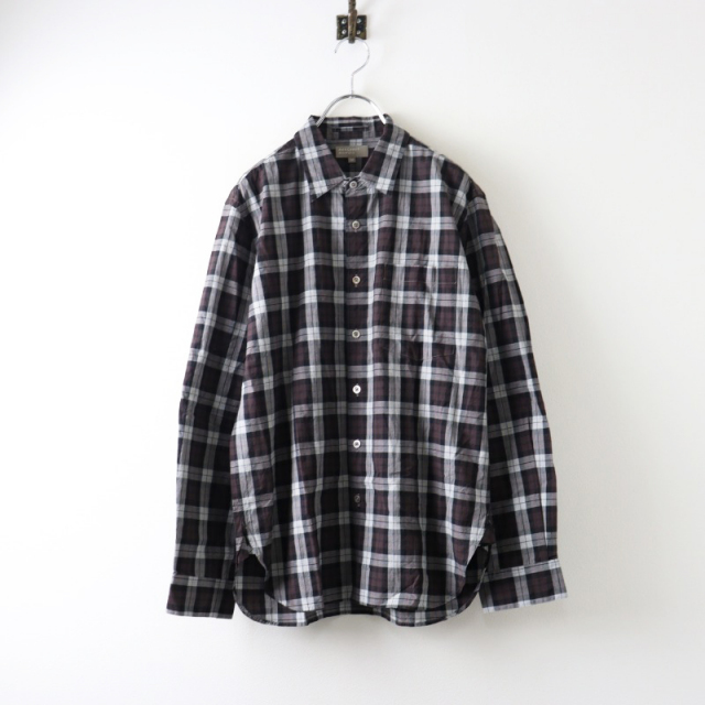 MARGARET HOWELL ★チェック柄長袖シャツ 美品 マーガレットハウエル MARGARET HOWELL コットンチェック