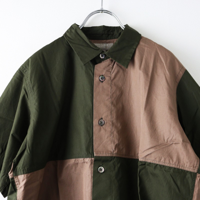 マーガレットハウエル　半袖シャツ　M チャコール マーガレットハウエル 半袖シャツ M チャコール MHL. HIGH