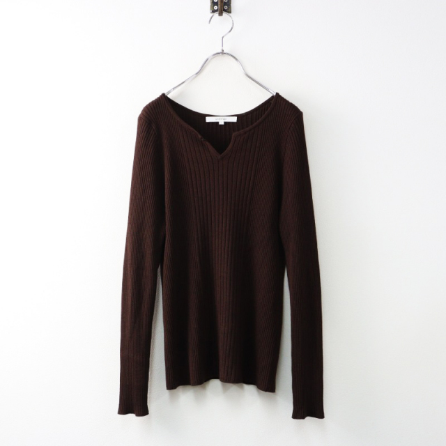 【未使用タグ付き】エストネーション シルク　カシミヤ　リブニット ESTNATION（エストネーション）の「ESTNATION / シルクコットンU
