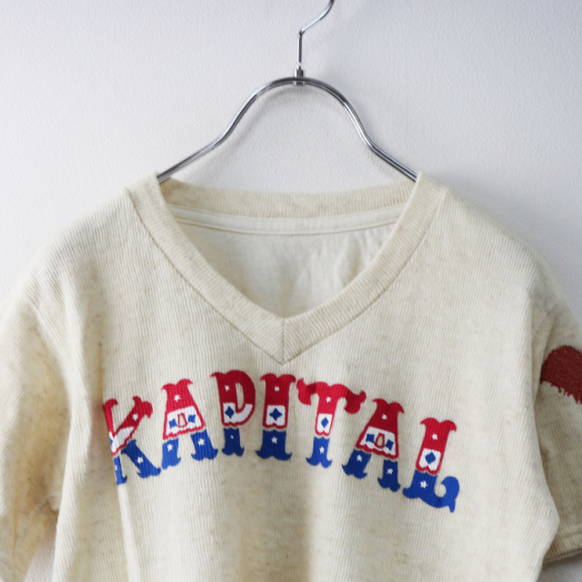 希少 初期 2006年 キャピタル KAPITAL BRIGADE ロゴプリント コットン  