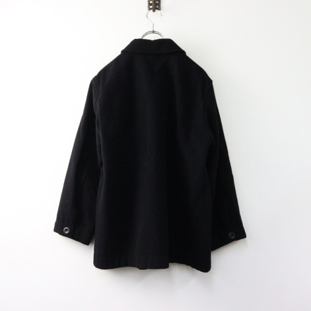 MHL.エムエイチエル　FELTED SHETLANDWOOLジャケット brown shetland wool jacket