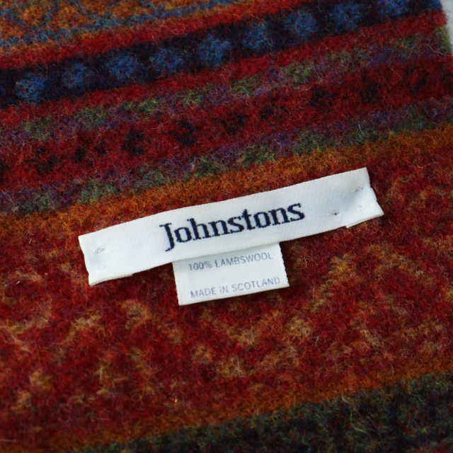 JOHNSTONSショール、ラム、ウール Johnstons of Elgin ジョンストンズ JOHNSTONS マフラー