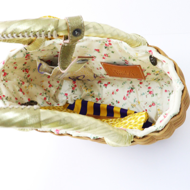 美品 希少 限定 エバゴス ebagos First date Yeah! 裏地リバティ