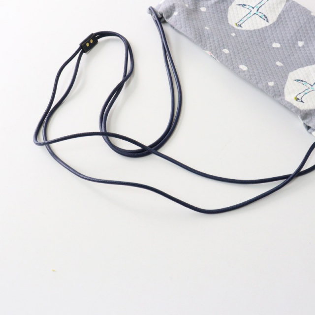 ミナペルホネン mina perhonen coupe bag -cross bird-/グレー
