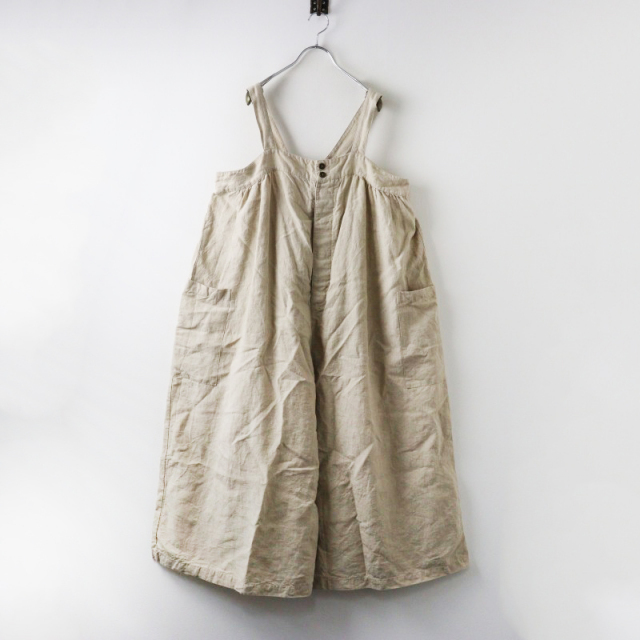 nestrobe ネストローブ　サロペット　ベージュ 2024AW ネストローブ nest Robe ブラックリネンワイドサロペット