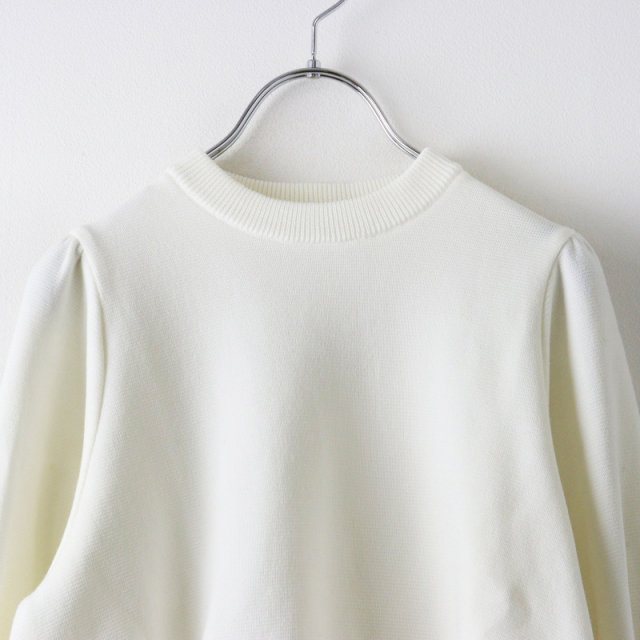 美品 2022AW ヨリ yori ウールパフスリーブニット 36/オフホワイト  
