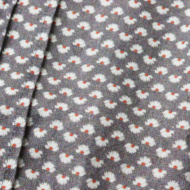 美品 定価9.7万 トワヴァーズ TOWAVASE Sarasa Dress Gray リネン 総柄