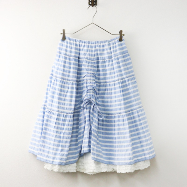 美品✨ ピンクハウス ティアード ミディ スカート ピコフリル フラワー  