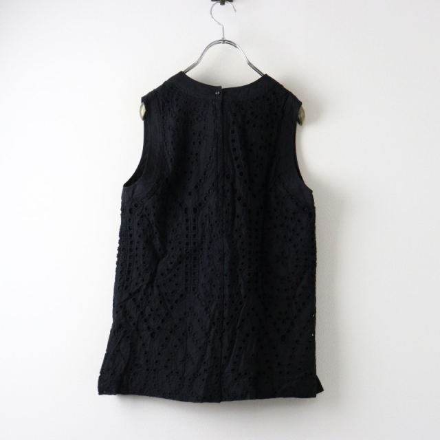 美品　machattマチャット　ブラック ノースリーブ カットソードレス 美品 machattマチャット ブラック ノースリーブ カットソードレス