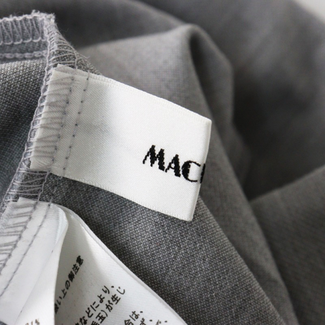 MACHATT マチャット タックテーパードパンツ F グレー 美品 マチャット MACHATT タックテーパードパンツ