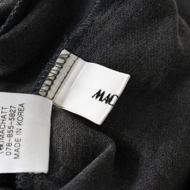 美品 マチャット MACHATT タックテーパードパンツ