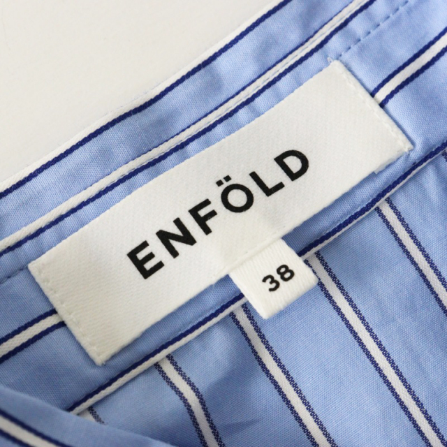 定価3.8万 2024SS エンフォルド ENFOLD ミックスストライプ レイヤード