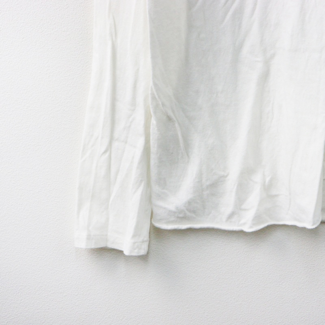 DEUXIEME CLASSE - Deuxieme Classe Layering 定価14300円 コットン 長袖Ｔシャツ カットソー ロンＴ ホワイト レディース ドゥーズィエムクラス【中古】5-0407M∞ DEUXIEME CLASSE - Deuxieme Classe Layering 定価14300円