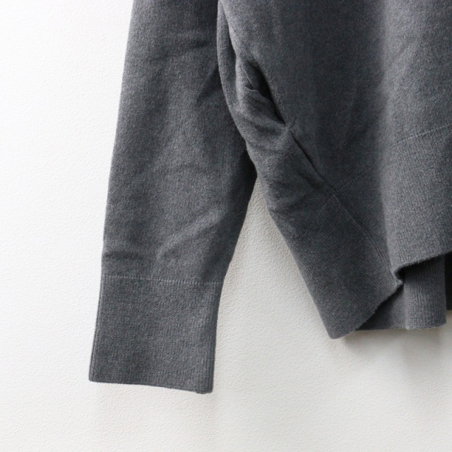 美品 2024AW ドゥーズィエムクラス Deuxieme Classe smooth TOP HOODY PULLOVER/チャコールグレー フーディー【2400014522037】 美品 2024AW ドゥーズィエムクラス Deuxieme Classe smooth TOP