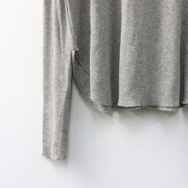美品 2021SS アパルトモン L'Appartement Rib L/S T-sh/グレー
