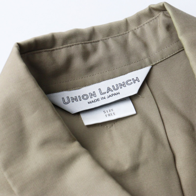 UNION LAUNCH / ユニオンランチ | コットン フライフロント オーバー ロングシャツ | F | ブラック | レディース UNION LAUNCH / ユニオンランチ | コットン フライフロント