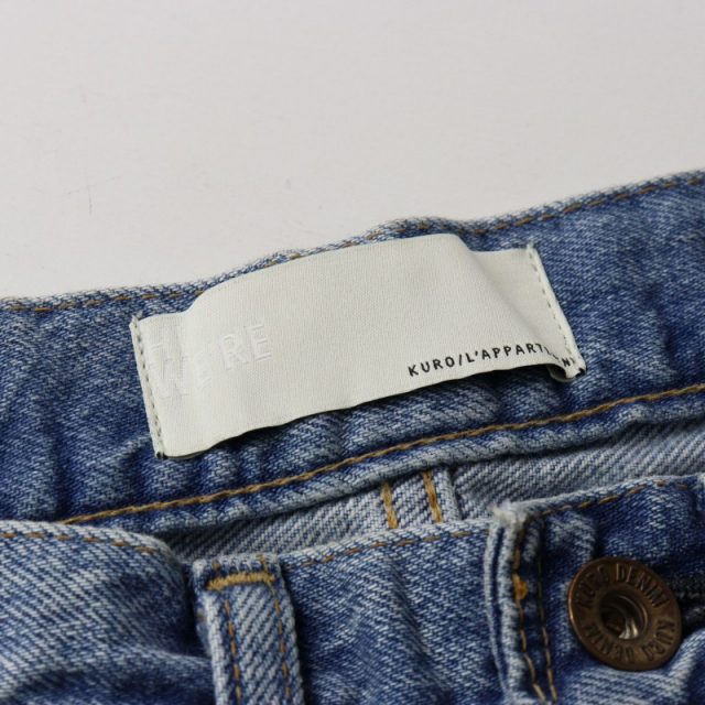 未使用 アパルトモン KURO Dear My BF Denim 26 デニム 2022SS L'Appartement アパルトモン KURO クロ Dear My BF Denim