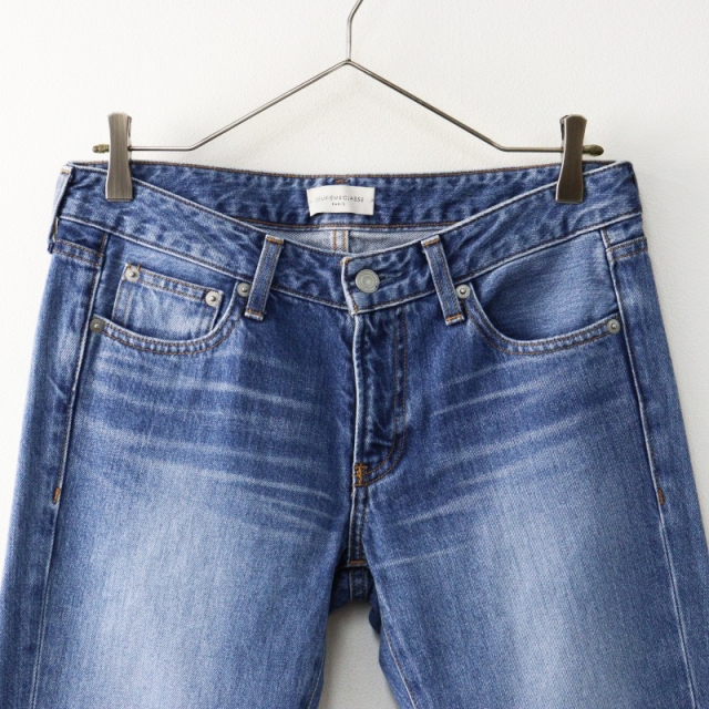 ドゥーズィエムクラス Deuxieme Classe フリンジデニムパンツ 36