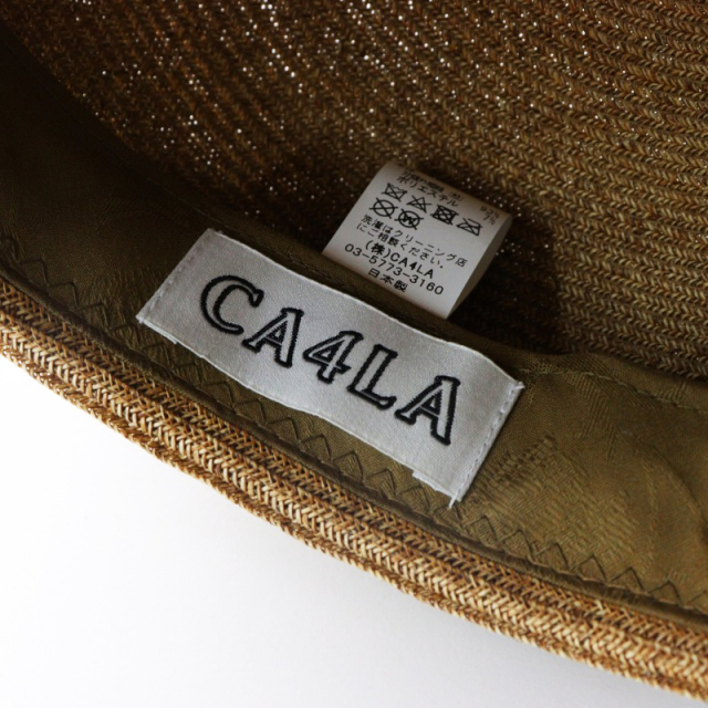 美品 カシラ CA4LA アシンメトリーキャスケット/ベージュ