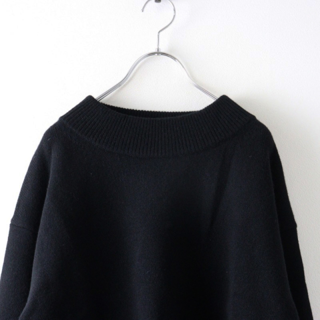 美品 2024AW ドゥーズィエムクラス Deuxieme Classe ミドルゲージプルオーバー/ブラック ウール ニット ハイネック【2400014518108】 美品 2024AW ドゥーズィエムクラス Deuxieme Classe ミドル