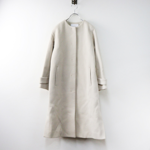 green label relaxing ショートビーバー ノーカラー コート green label relaxing（グリーンレーベルリラクシング）の