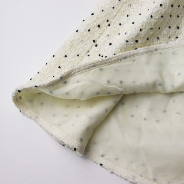 ブルレア　ドットツイード　ブラウス 極美品 ブルレア BLUELEA Dot tweed blouse ドット ツイード