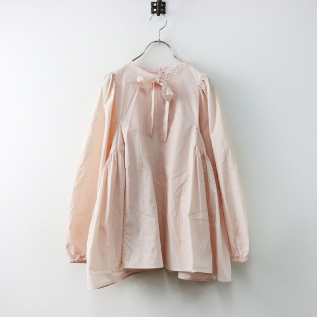 yori ヨリ　フクレフレアブラウス　ピンク pink 36 リボン yori フクレフレアブラウス 36