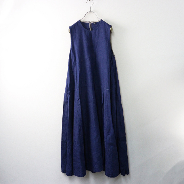 フォーティーファイブアールワンピース フォーティファイブアール 45R リネンDRESS 0 ブルー/Aライン
