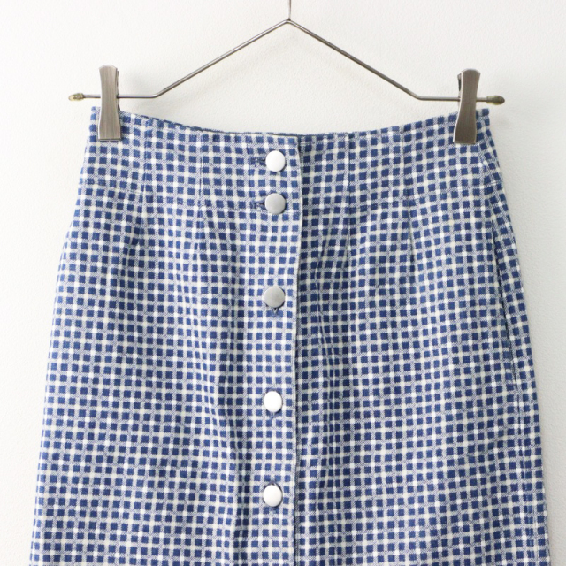 美品 ロンハーマン RHC Ron Herman ギンガムチェック スリット デニム