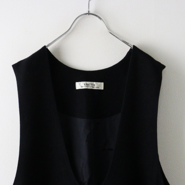 リゼッタ Lisette ラウラ ノアール ウール リネン ジャンパースカート  