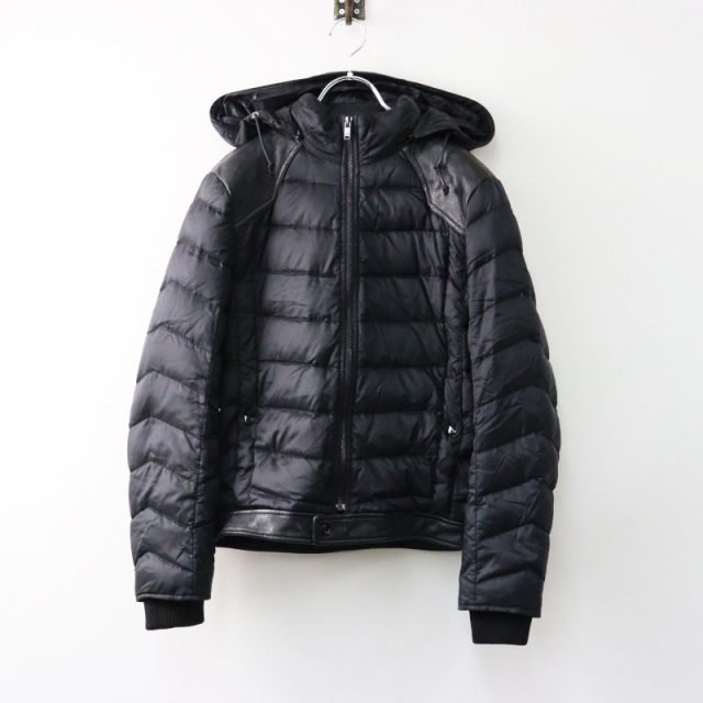SAINT LAURENT ブラック ダウンジャケット フード付き