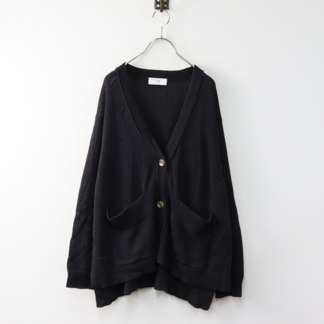 ゆっきー様　24ss♡SLOBE IENA テープヤーンVネックカーディガン SLOBE IENA（スローブイエナ）の「テープヤーンVネック