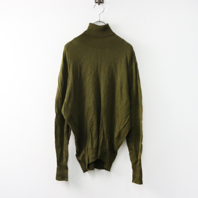 パドカレ pas de calais ウール ハイネック リブ ニット プル