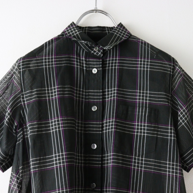 サマーセール】2022SS サカイ sacai Glencheck Mix Shirt ギンガム