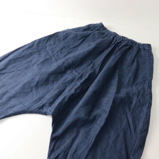 nest Robe ネストローブ リネン サルエルパンツ イージーパンツ 日本製 ネストローブ nest Robe インディゴ染め リネンコットン