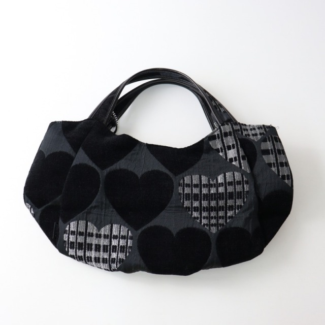 美品 シンクビー Think Bee！ハートジャガード ハンドバッグ