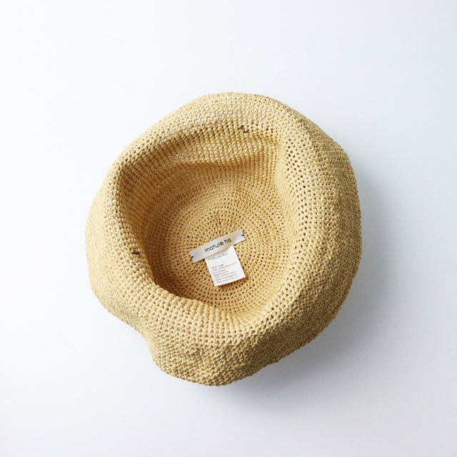 mature  ha  マチュアーハ  帽子　ラフィア  ハット　bshop mature ha. | raffia braid garden hat WOMEN