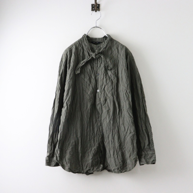 【新品】pas de calais☆リネンコート・カーキ・サイズ38 新品】pas de calais☆リネンコート・カーキ・サイズ38 新品