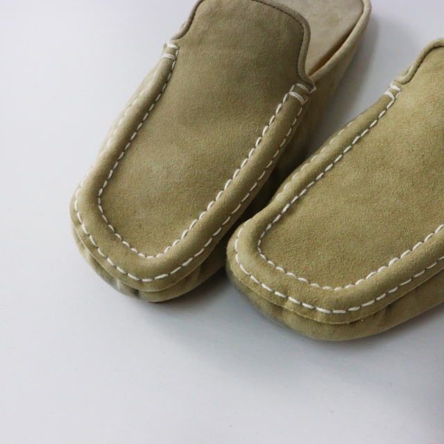 AURALEE ベージュ スエード モカシン オーラリー AURALEE モカシンスリッパ 5/ベージュ スエード