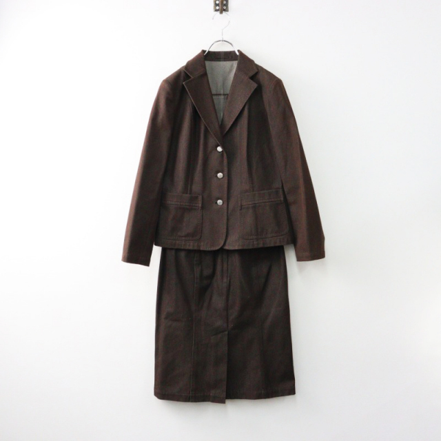 【美品】 Aquascutum シルク混 スカート スーツ セットアップ 期間限定価格】アクアスキュータム Aquascutum Vintage コットンシルク