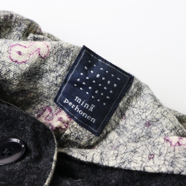 【美品】mina perhonen テーラードジャケット リネン ニット L mina perhonen 【美品/定価5.7万】ミナペルホネン *rento リネン