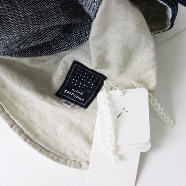 極美品 ミナペルホネン mina perhonen always コットンリネンワイド  