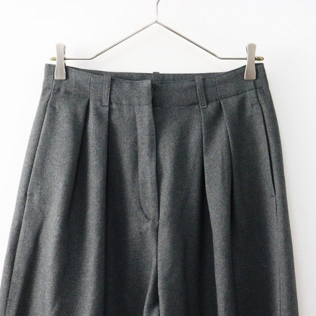 美品 ハグオーワー HUG O WaR 裾スリット入 2タックワイドパンツ