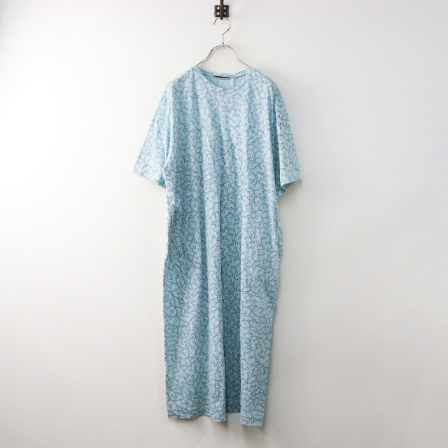 mina perhonen umi カットソーワンピース mina perhonen cross flower カットソーワンピース - ミナ
