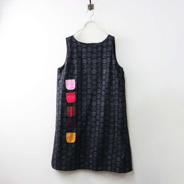 Marinekko SIIRTOLAPUUTARHAノースリーブ ワンピース 美品 Marimekko マリメッコ batam siirtolapuutarha 花柄