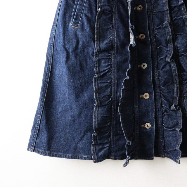 2017SS ジェーンマープル Jane Marple フリルデニムスカート M
