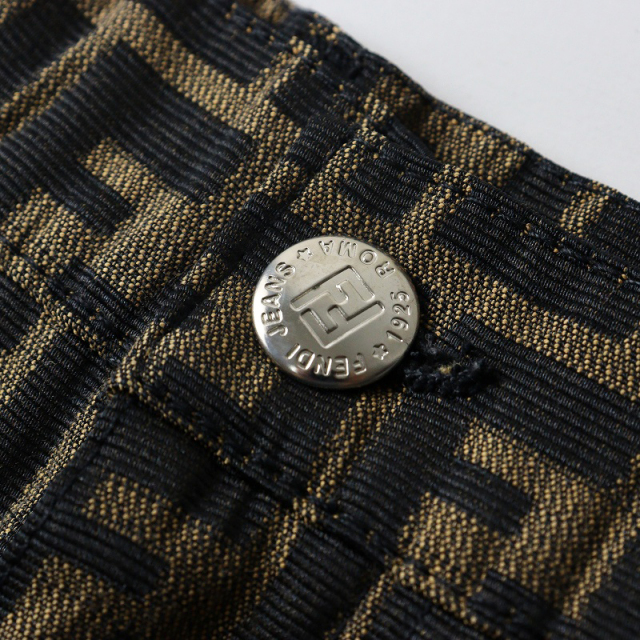 VINTAGE FENDI フェンディ ズッカ柄 ジャガードタイトスカート I42