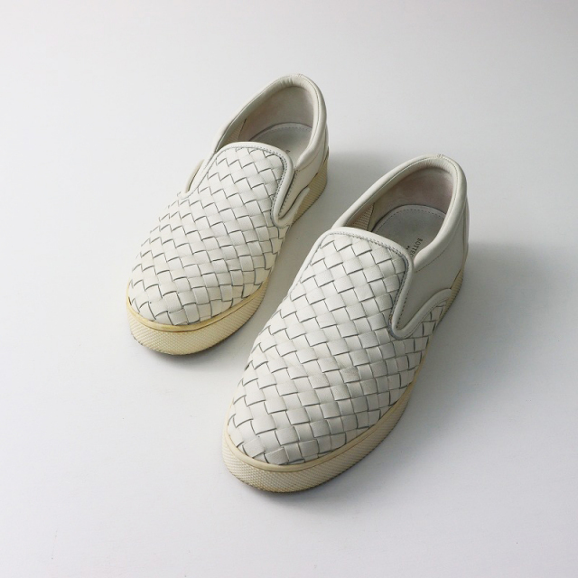 ボッテガヴェネタ BOTTEGA VENETA レザー イントレチャート